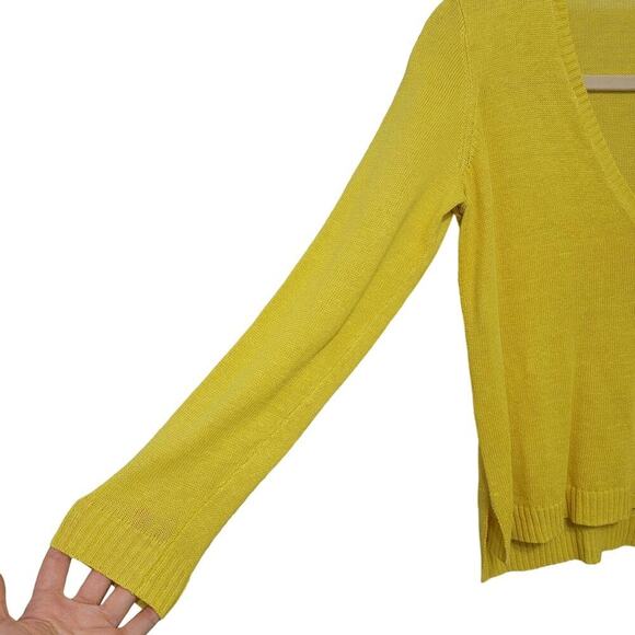 Eileen Fisher Linen Deep V Lightweight Pullover Sweater XS 519 - Picture 4 of 12